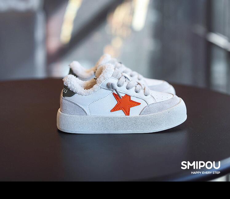 Winter Children S Sneakers Warm Plush Girls Running Sports Shoes Breathable Kids Casual Walking Shoes Newest Girls Tennis Sneakers 26