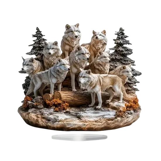 2D Fake Crystal Horse Ornament with Base Flat Acrylic Horse Table Sign Home Office Bookshelf Desktop Decoration Birthday Gift