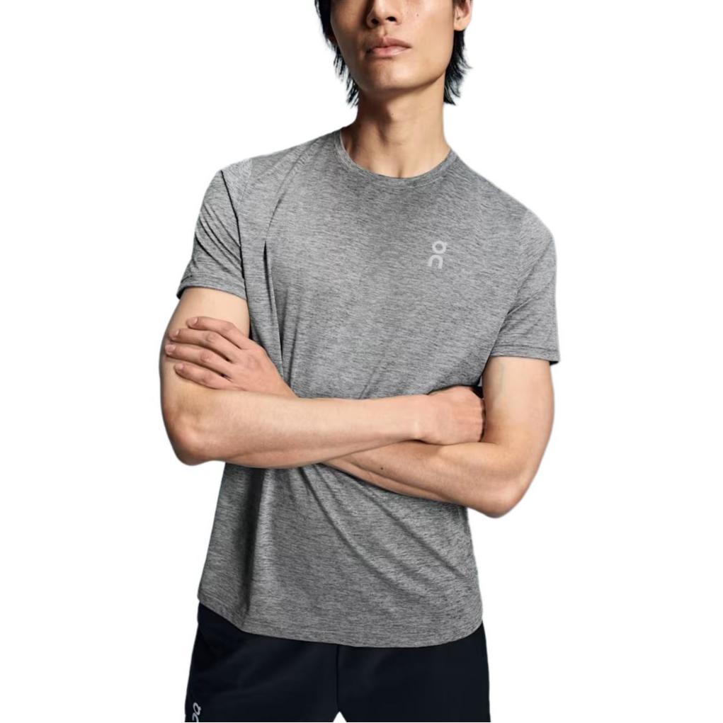 On Round Neck Pullover Short Sleeve T-Shirt Men Tops Gray 1ME10431732