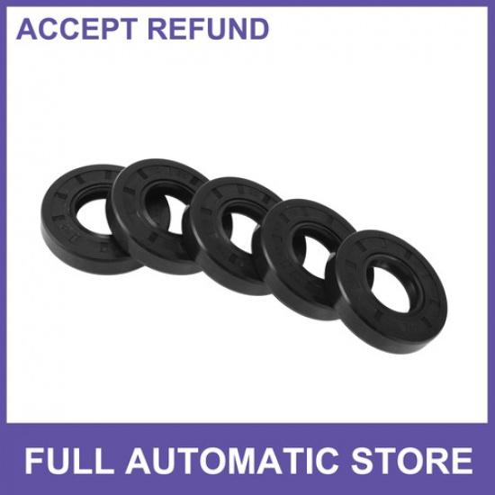 Rotary Shaft Seal Oil Seal Nitrile 70 Durometer Rubber 25X52X10Mm 5 Pcs