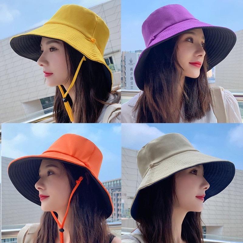 Reversible Sun Hat For Women - Wide Brim Sun Protection Bucket Hat, Spring And Summer Style