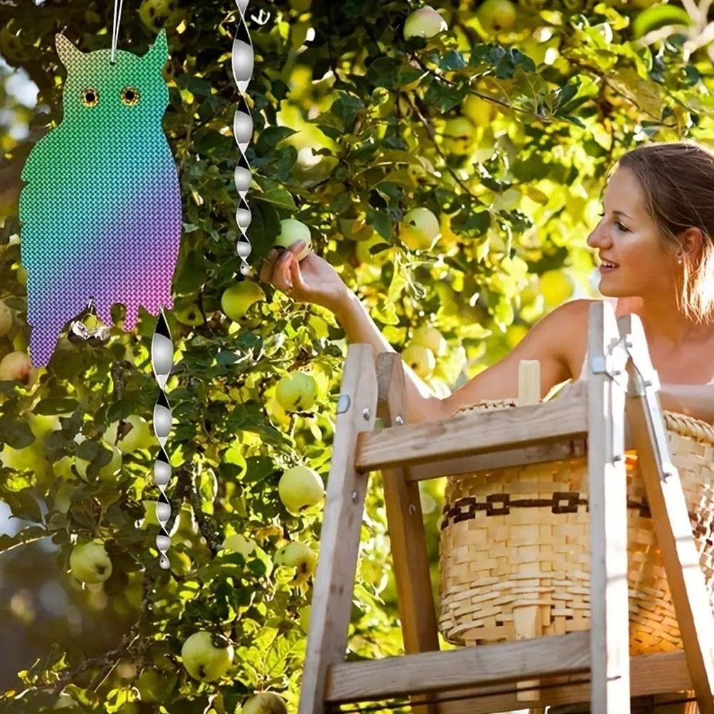 Double-sided Laser Bird Repel Owl Scarecrow Waterproof Bird Repeller Outdoor