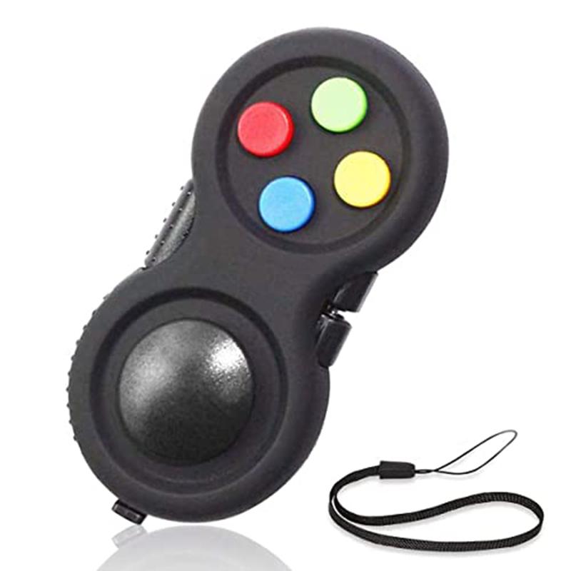 Fidget Pad Rolling Stress Relief Decompression Fidget Controller Pad Game Sensory Toys Handheld Fingertip Toys For Kids Adult