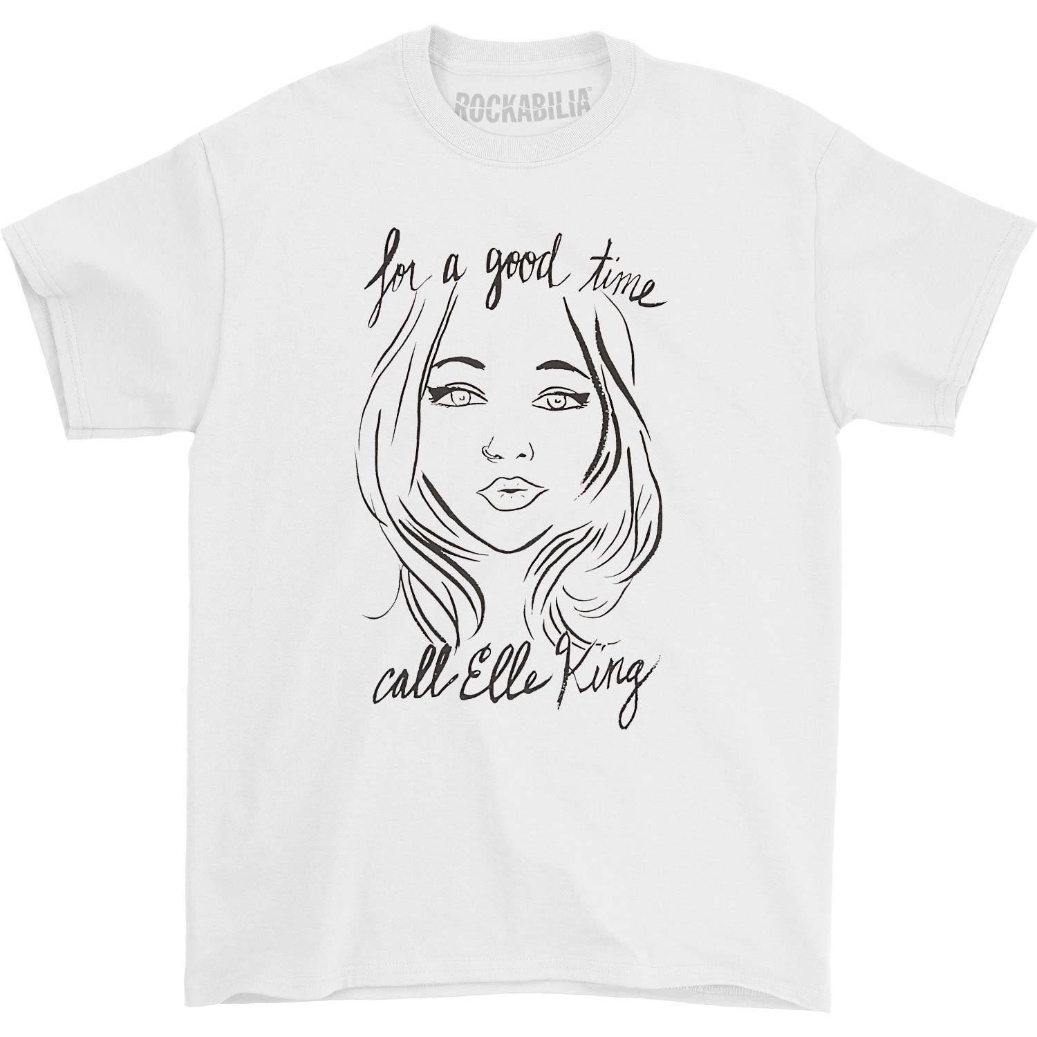 Men s Elle King For A Good Time T-shirt Large White L