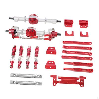 RC Car Accessory Driveshaft Metal Replaces Modified Spare Parts Tie Rod Shock Mounts for 1/12 Scale