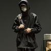 Men's Trendy Outdoor Hooded Windbreaker: Functional Loose-Fit Jacket for Spring, Autumn, Winter