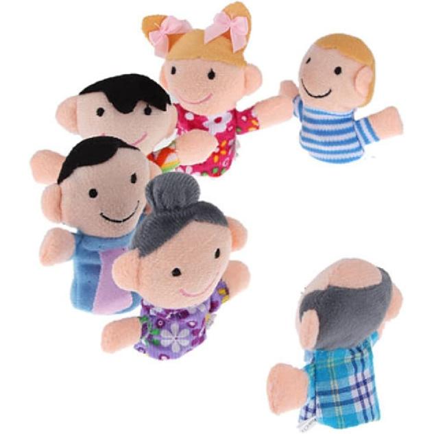 Набор мини-кукол «Бабушки и дедушки», куклы-перчатки, бархатные куклы, набор игрушек-кукол-перчаток «Члены семьи 6 человек», время для историй, сувениры для