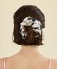 2Dreamers Black Doodle Grid Silk Scrunchie