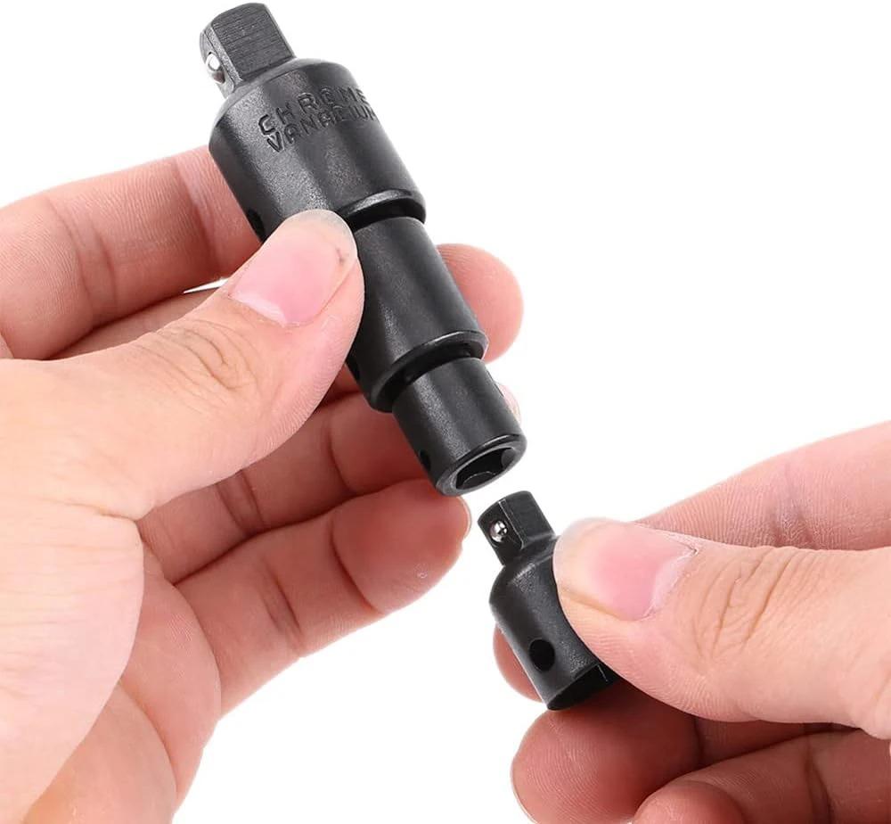 4pcs 1/4 3/8 1/2 Wrench Adapter Ratchet Wrench Socket Spanner Set Converter Reducer Sleeve CR-V Chrome Vanadium Steel