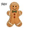 Holiday Tabletop Decor Christmas Wooden Gingerbread Man Decor, Rustic Gingerbread, Candy Cane House Figurines, Xmas Farmhouse Ornaments for
