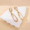 Luxurious Stainless Steel Zirconia Earrings for Women - Elegant, Durable, Colorfast