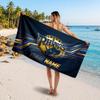 Leeds Rhinos Personalisiertes Namens-Text-Strandtuch, Weiches Saugfähiges Handtuch Strand Pool Reise Persönliches Geschenk