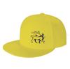 Rasta Lion Of Judah Flat Brim Baseball Cap Men'S And Women'S Adjustable Hat Black