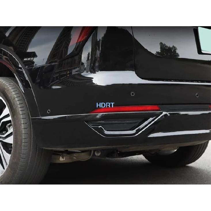 Car Style Rear Bumper Fog Light Cover Throat Strip Reflector Lamp Frame Decoration Accessories For Great Wall GWM Wey 07 +