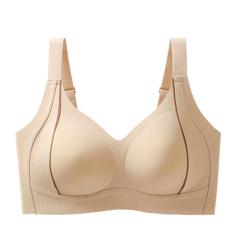 

Large breasts show small lifting and seamless underwear women s foundation 1111 new adjustment type gathering anti-sagging cover thin bra M