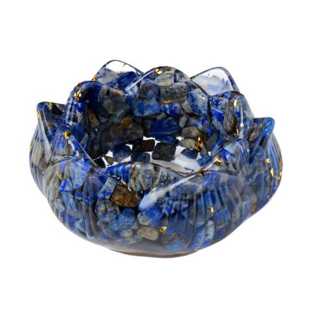 Lotus Shape Crystal Incense Holder Creative Jewelry Storage Container  Crystal Storage