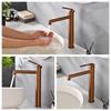 New Bathroom Brush Gold Basin Faucet Chrome Single Lever Hot and Cold Solid Brass Crane Brass Sink Mixer Gray Tap