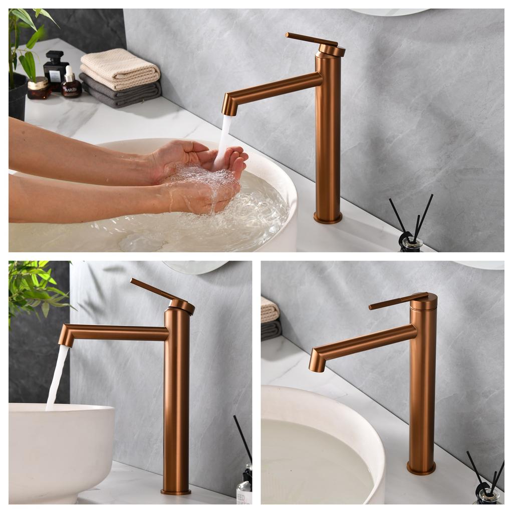 New Bathroom Brush Gold Basin Faucet Chrome Single Lever Hot and Cold Solid Brass Crane Brass Sink Mixer Gray Tap