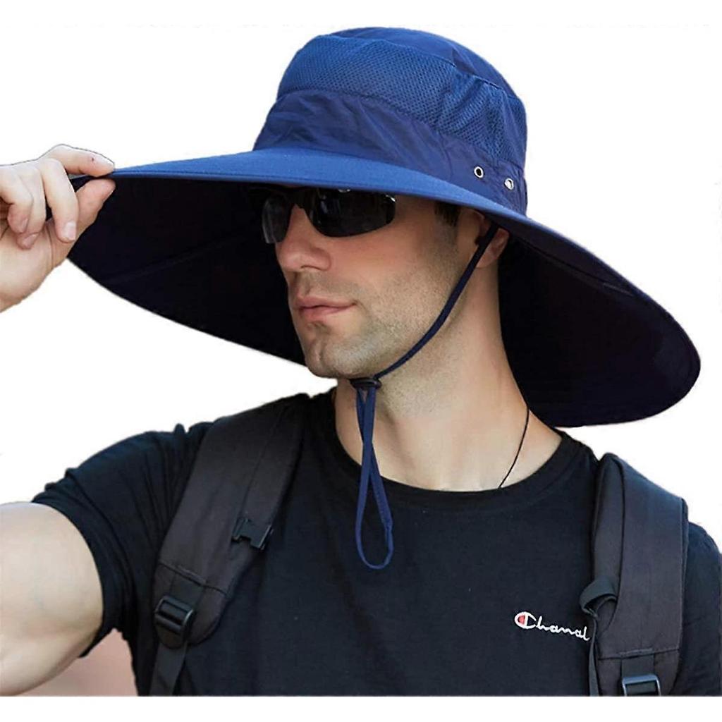 Super Wide Brim Bucket Hat UPF50+ Waterproof Sun Hat for Fishing Hiking Camping