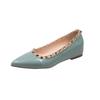 Shallow inner height increase fashion single shoes new summer rivet fashion women's shoes banquet high heels women