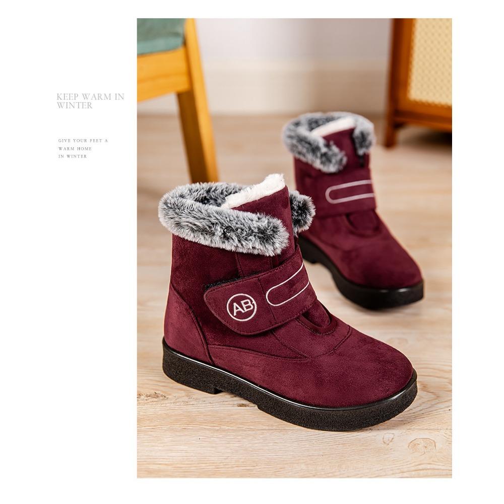 Cotton Shoes Imitating Rabbit Hair High Tube Women's Boots Casual Women's Shoes