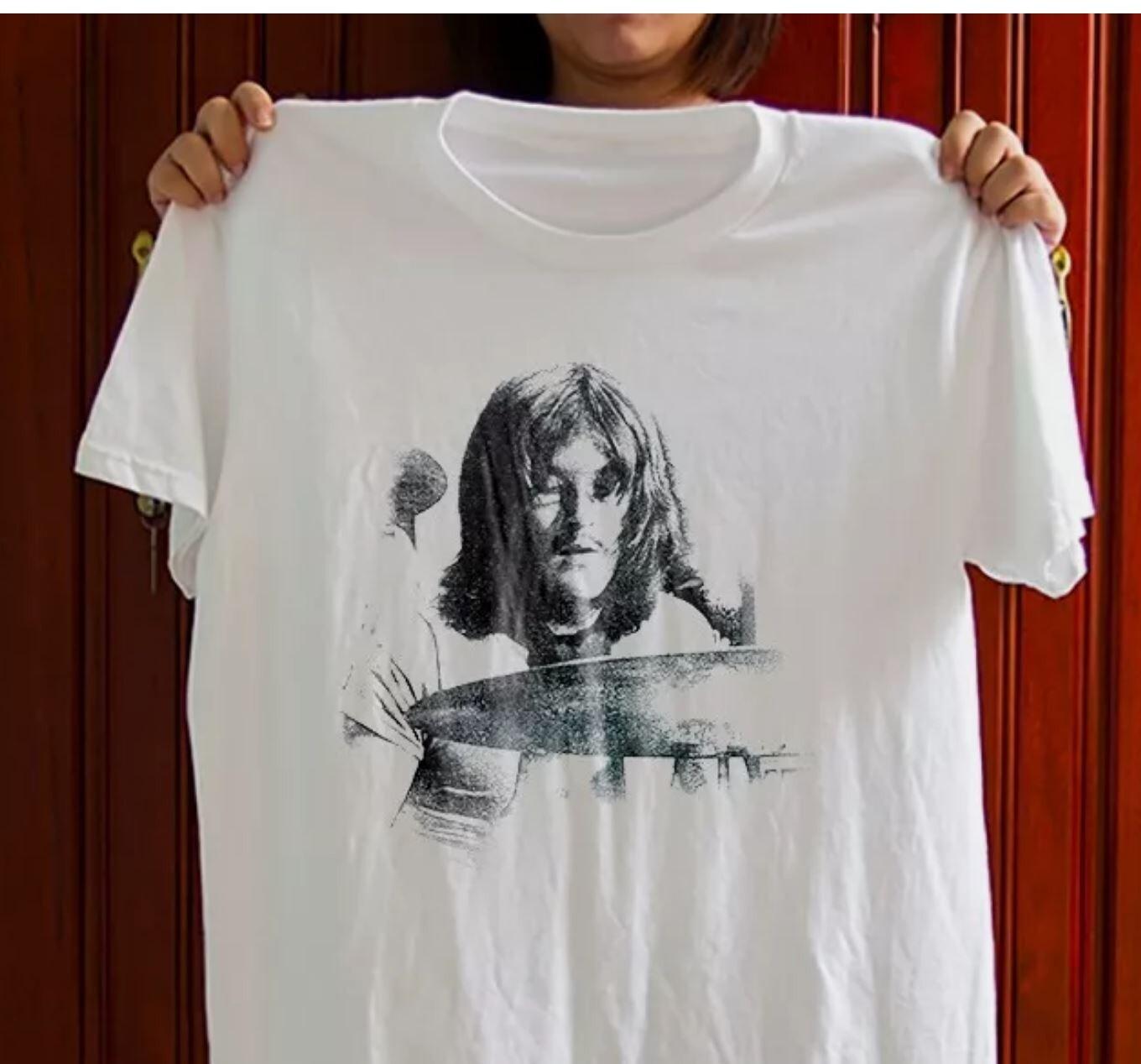 26 John Bonham Legend Drummer Unisex White T-shirt Size S-5XL Unisex T-Shirt L