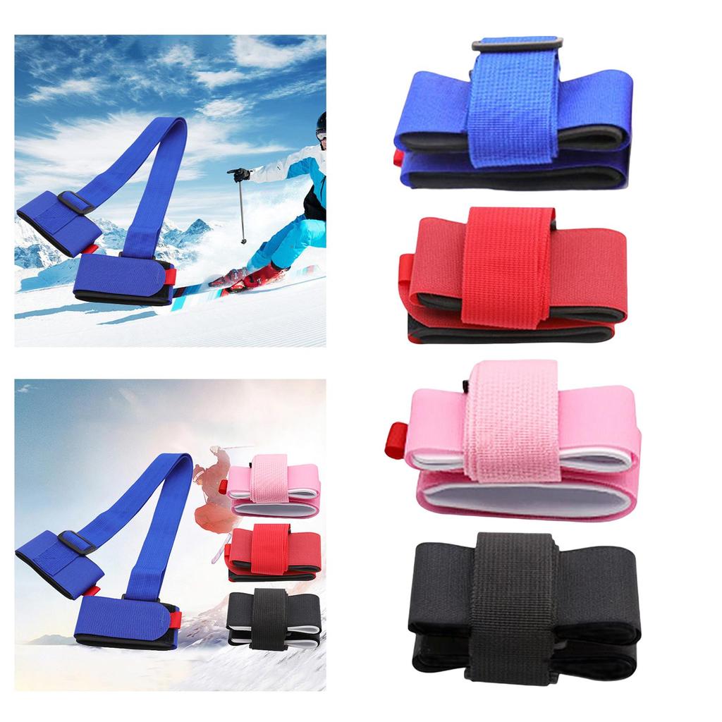Ski Strap, Shoulder Carrier Nylon Ski Gear Holder for Skateboarding Snowboard