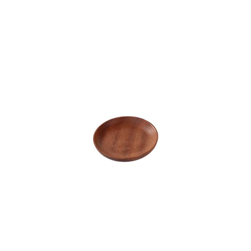 Ebony Wooden Round Serving Tray