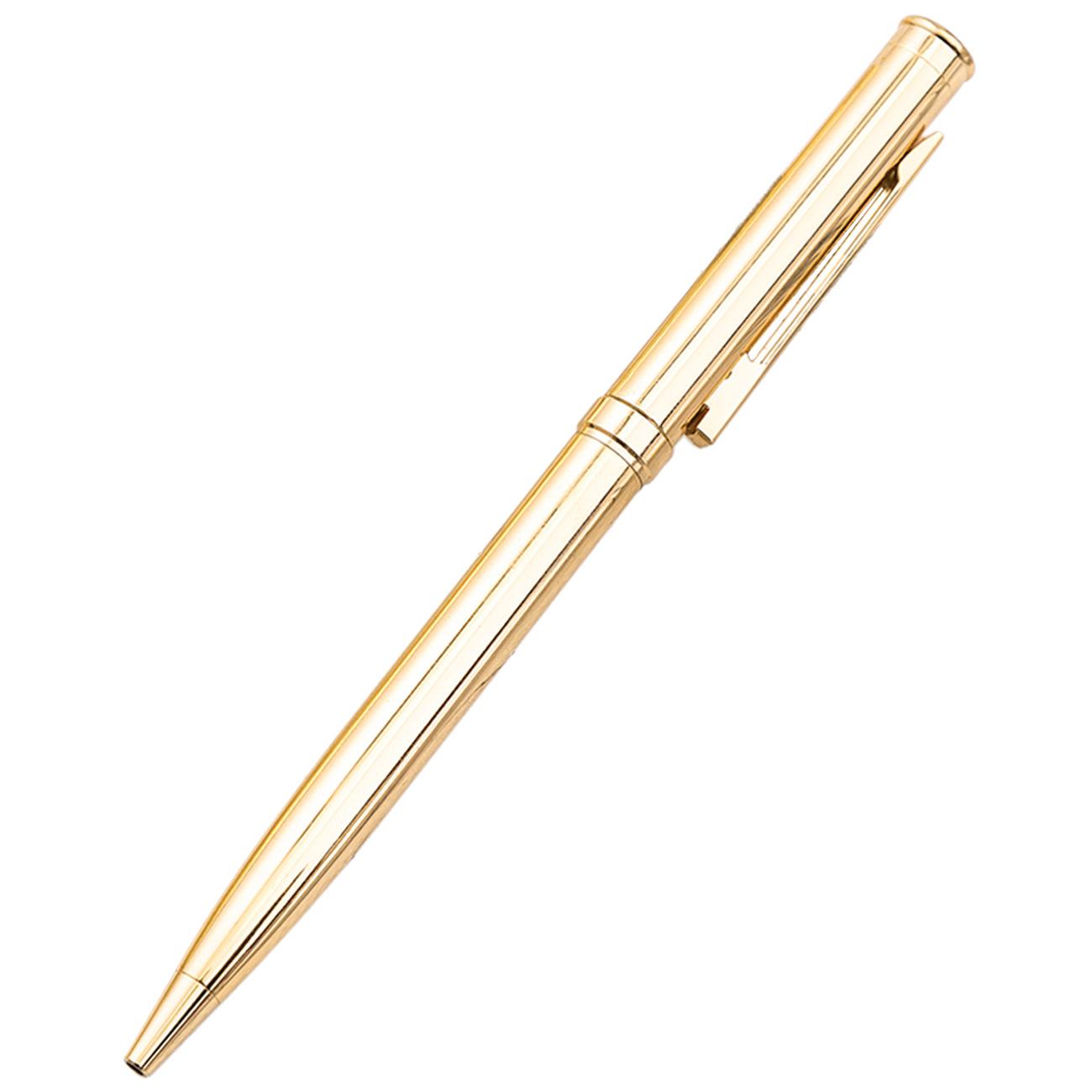 

1 шт., креативная разноцветная шариковая ручка, деловые металлические офисные поворотные ручки, школьные канцелярские принадлежности, офисные принадлежности Ink Color：Black