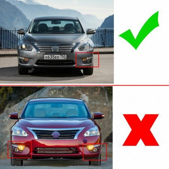 1x Left Driver Front Fog Light Lamp Bezel Cover For 12-15 Nissan Altima Teana AC