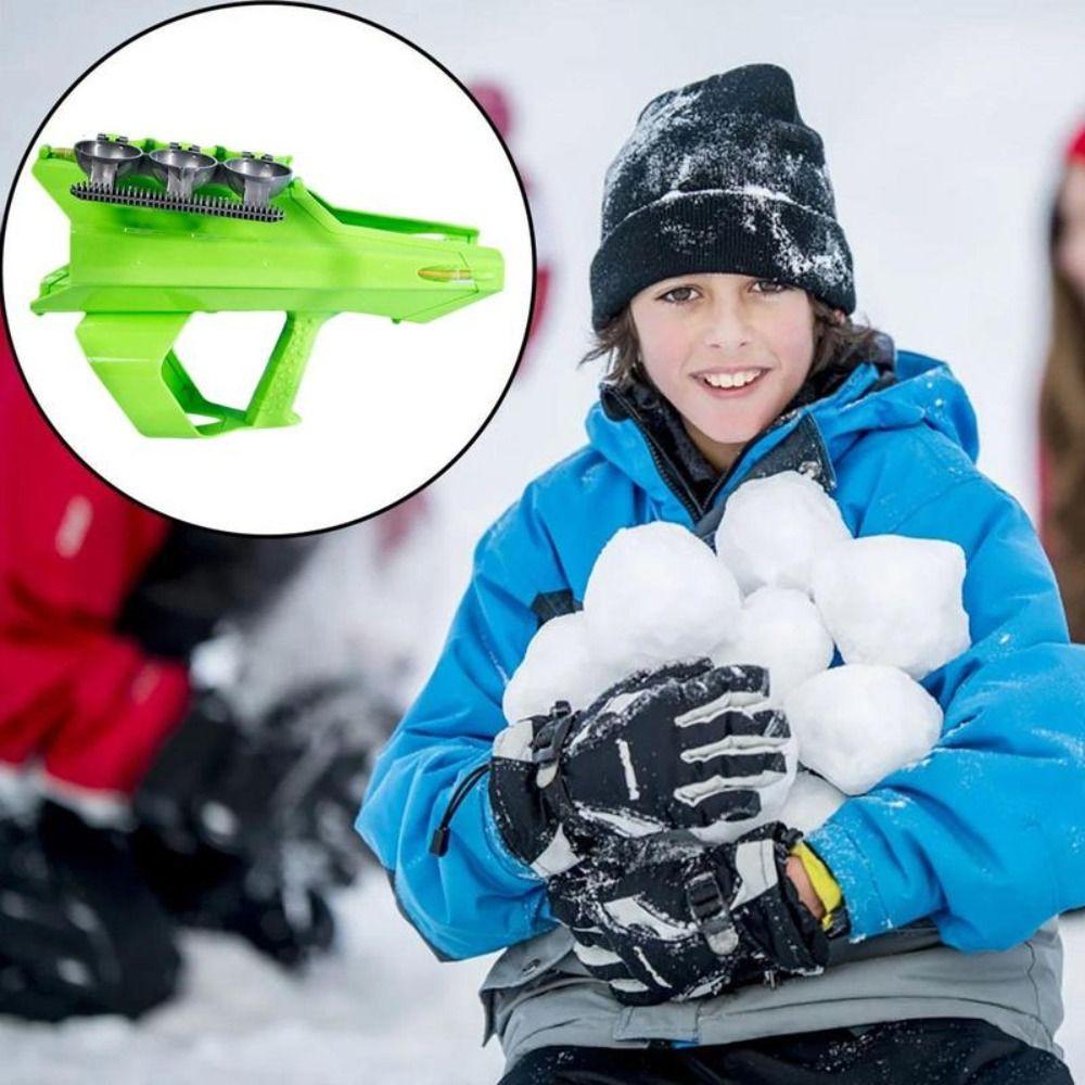 Snowball Clip Winter Intelligent Snowball Clip Plastics 2IN1 Outdoor Snowball Toy  Winter Outdoor