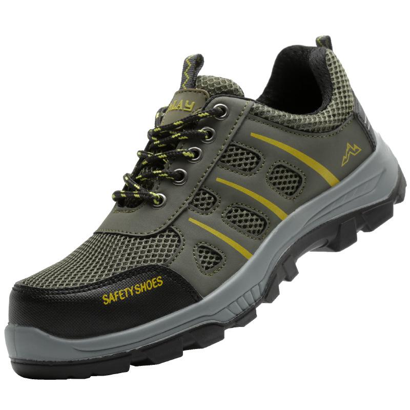 Labor Insurance Shoes, Smash-proof and Puncture-proof, Lightweight and Wear-resistant Sports Shoes, Summer Safety Protection Work Shoes