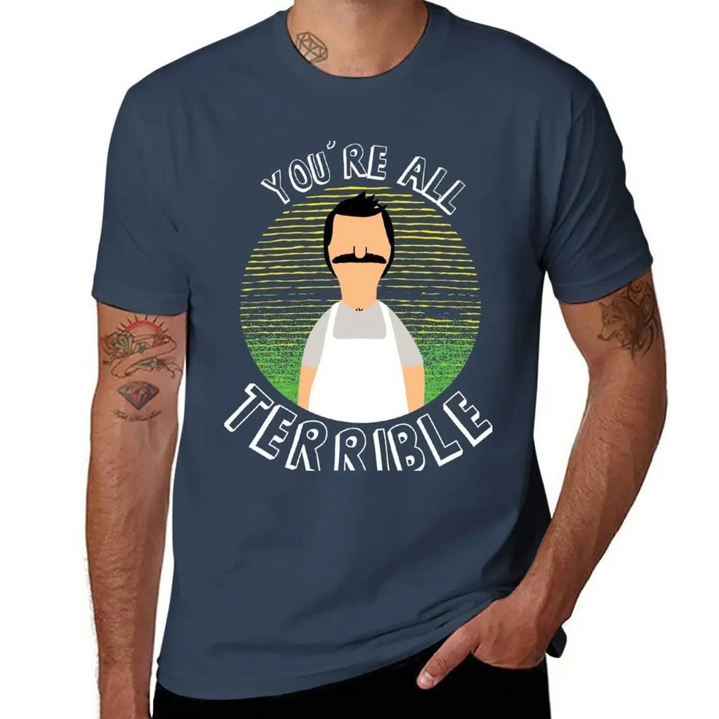 Bob Terrible Tshirt Blanks Oversized Unisexs Clothing