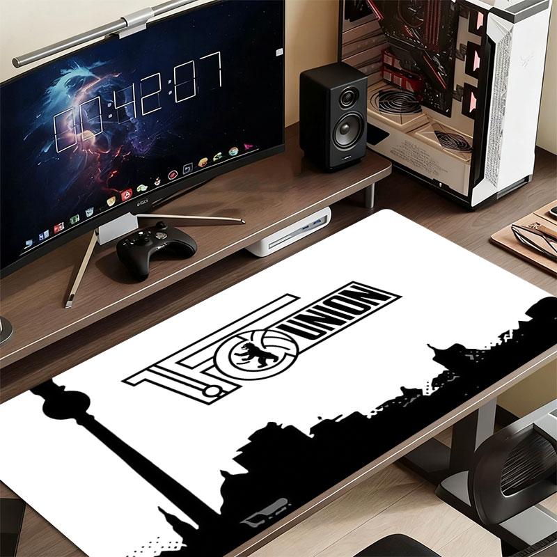Union Berlin Mouse Pad, Large Gaming Desk Mat, Non-slip XXL Mousepad for Laptop & Tablet, Mini PC Playmat with Stitched Edges