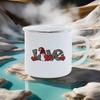 Sunflower Water Cup Rainbow Mugs Love Couple Cup Cute Mug Coffee Valentine Themed Enamel Mug Camping Hiking Fishing Use Safe Bar