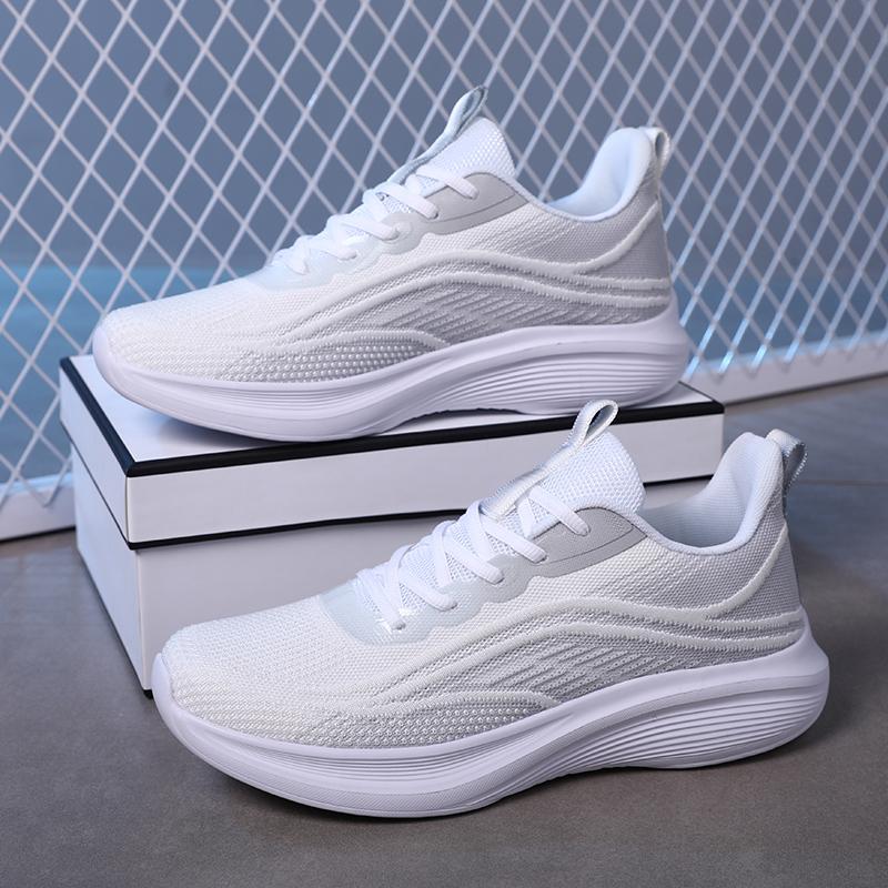 Men's Lightweight Breathable Sports Shoes Mesh Breathable Hiking Lightweight Soft Soled Student Casual Running Shoes for Women