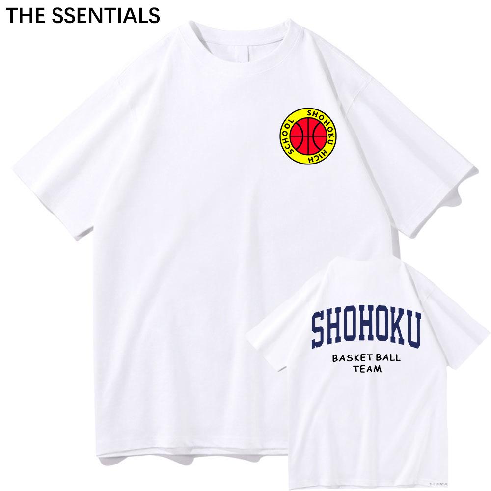 Anime Slam Dunk T Shirt Unisex /Women Harajuku Graphic Hanamichi Tshirt Unisex Unisexga Cartoon Aesthetic Letter Print Cotton Tee Shirt