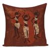 African Style Animal Elephant Geometric Polyester Pillow Covers Decorative Sofa Home Cushion Cover For Living Room Decoration