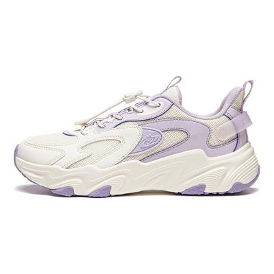 Li Ning Kinder Buchstaben Farbblock Stoßdämpfung Rebound Weich Leicht Low Top Freizeitschuhe Kinder Freizeitschuhe Lila YKCU112-2