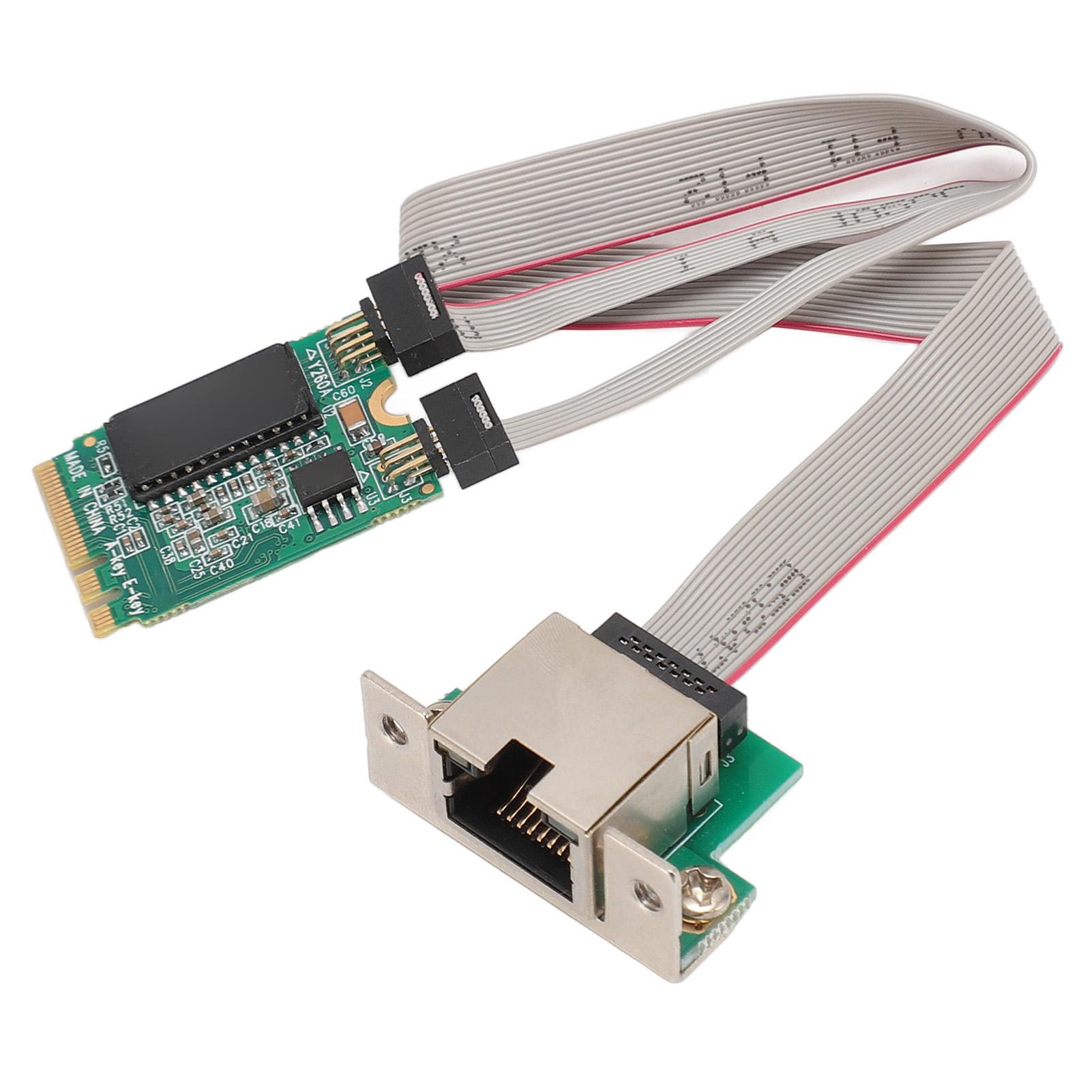 

M.2 A+E Network Card Bent Pin Gigabit Ethernet Single Port RJ45 Server Network Card with I210AT Chip