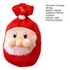 Christmas Santa Sack Large Drawstring Candy Gift Bags 3D Santa Claus Backpack for Santa Costume Holiday Party Supplies Gift Wrap