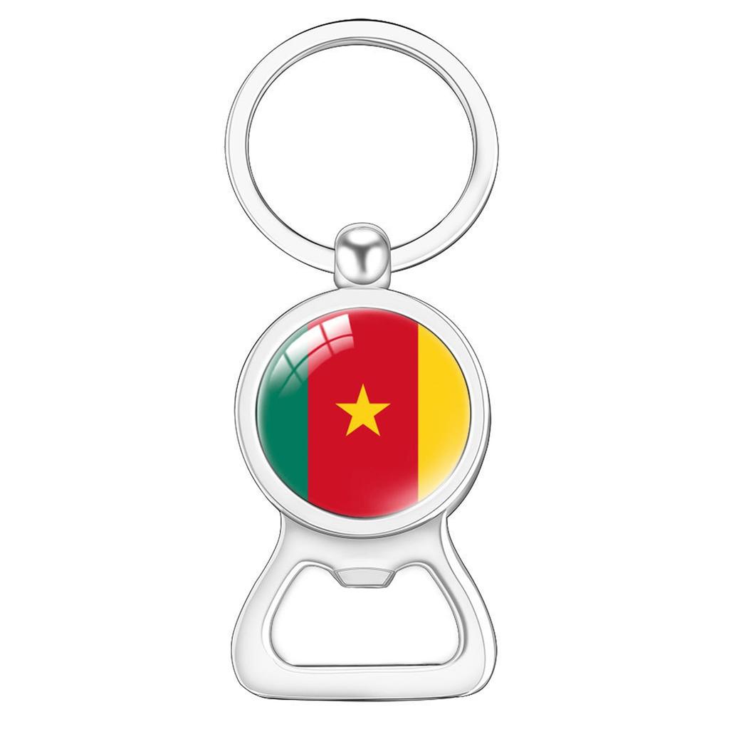 Flag Flag Bottle Opener Keychain International Sports Events Beer Bottle Opener Metal Keychain Backpack Decor Party-Celebration