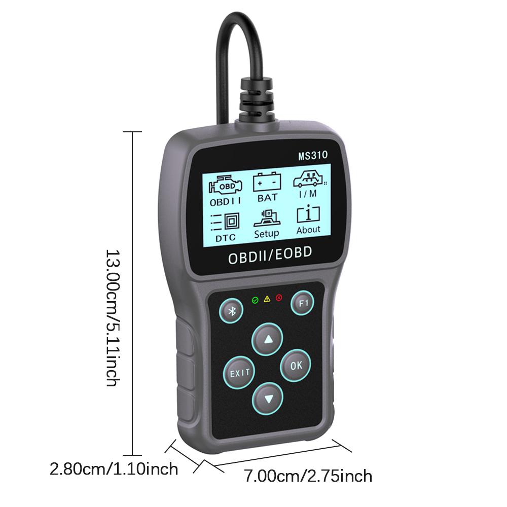 Vehicle OBD2 Code Reader OBDII Scanner MS310 Read Vehicle Information Multi-language Car Diagnostic Scan Tool Work for Car Auto