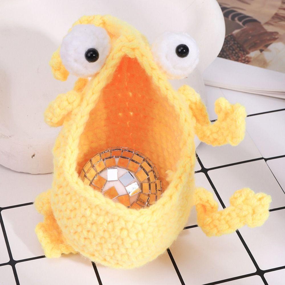 Hand-made Hand Woven Key Case Cute Funny Hanging Basket Funny Small Stuff Organizer Kids