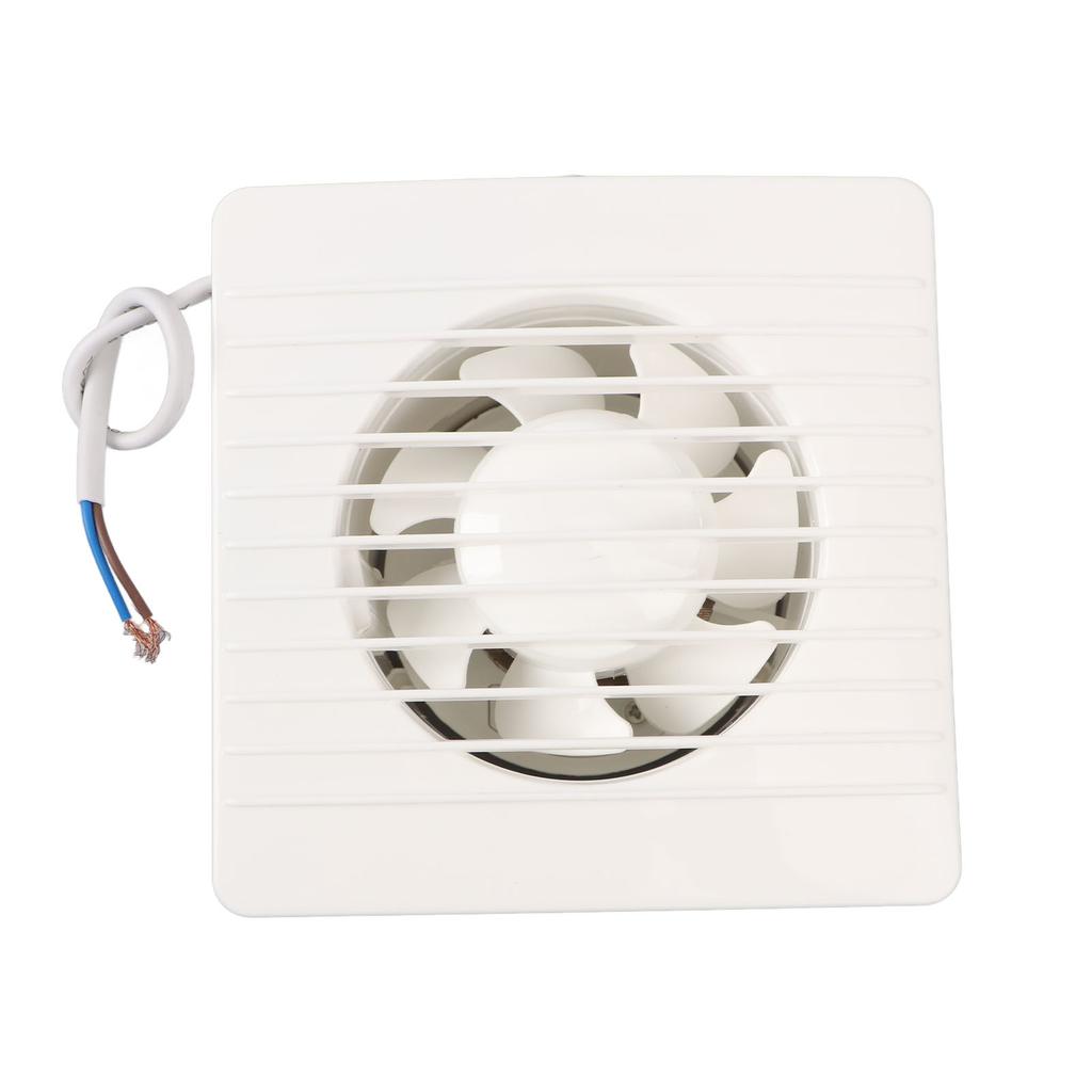 Ventilator 4 tommer ABS Høy hastighet Gjennom veggmontering Ventilasjonsvifte for kjøkken bad