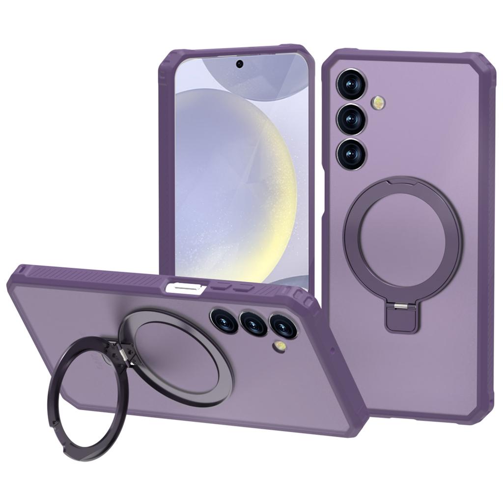 For Samsung Galaxy S25+ Case Compatible with MagSafe Kickstand TPU+PC Anti Drop Phone Cover