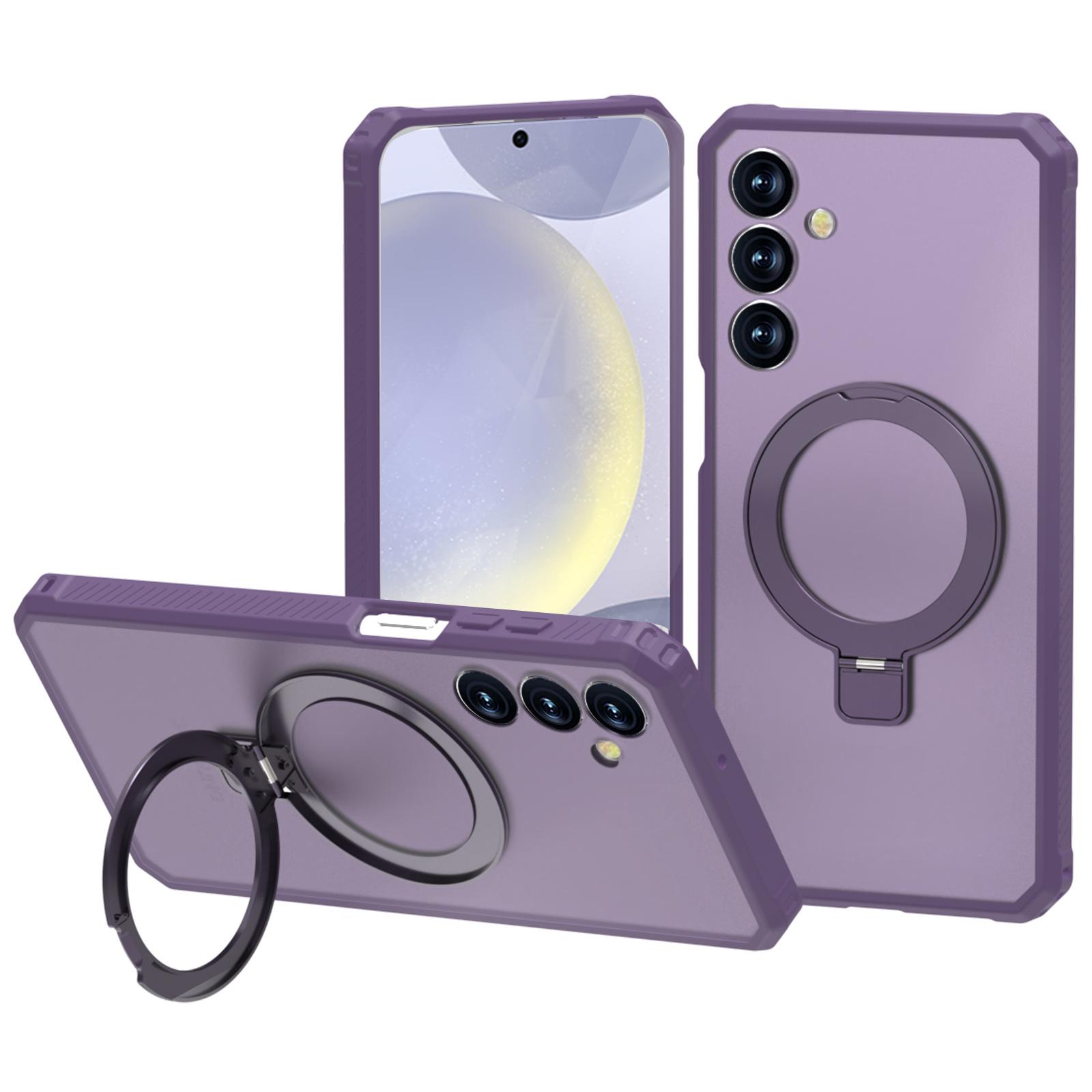 

Чехол для Samsung Galaxy A16 5G/4G, совместимый с MagSafe, с подставкой, TPU+PC, противоударный чехол для телефона Dark Purple