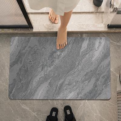 Sleek Wind Diatom Mud Moisture-wicking Mat Bathroom Toilet Floor Mat Toilet Carpet Toilet Door Door Door Mat Durable