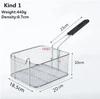Stainless Steel Fryer Screen French Fries Frame Square Filter Net Encrypt Colander Strainers Shaped Frying Fried Mesh Basket