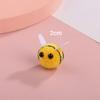 10pcs Handwork Yellow Wool Felt Little Bee Felt Ball Creative Artificial Bees Crafts Cute Mini Bee Clothing Decor